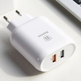 3.0 Dual USB EU Adapter Fast Charger