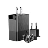 3 Port USB Charger EU US UK Plug 2.4A