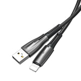 Water Droplet Light Design USB Cable for iPhone X xr xs max 8 7 6 6s Plus 2.4 Fast Charging