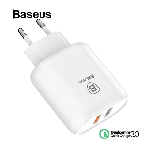 3.0 Dual USB EU Adapter Fast Charger