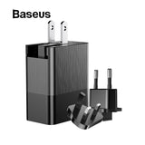 3 Port USB Charger EU US UK Plug 2.4A